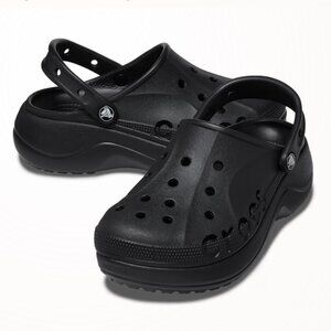 CROCS CLASSC BAE PLATFORM CLOG BLACK 8. NWOT